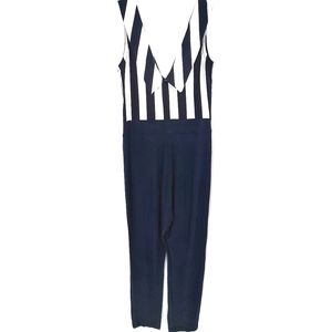 Blu Mediterranean Lifestyle Nautical Navy and White Jumpsuit